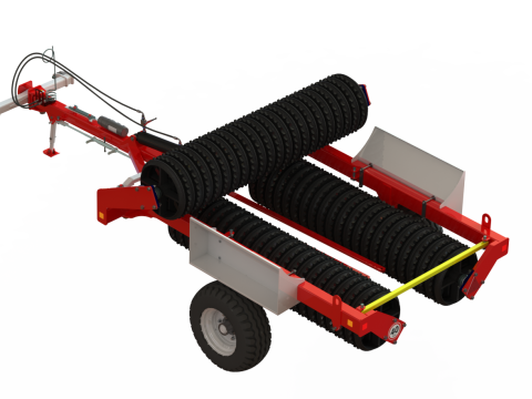 WG 0001 - Gamma completa di 3 rulli multiuso semiportati Modello 3D