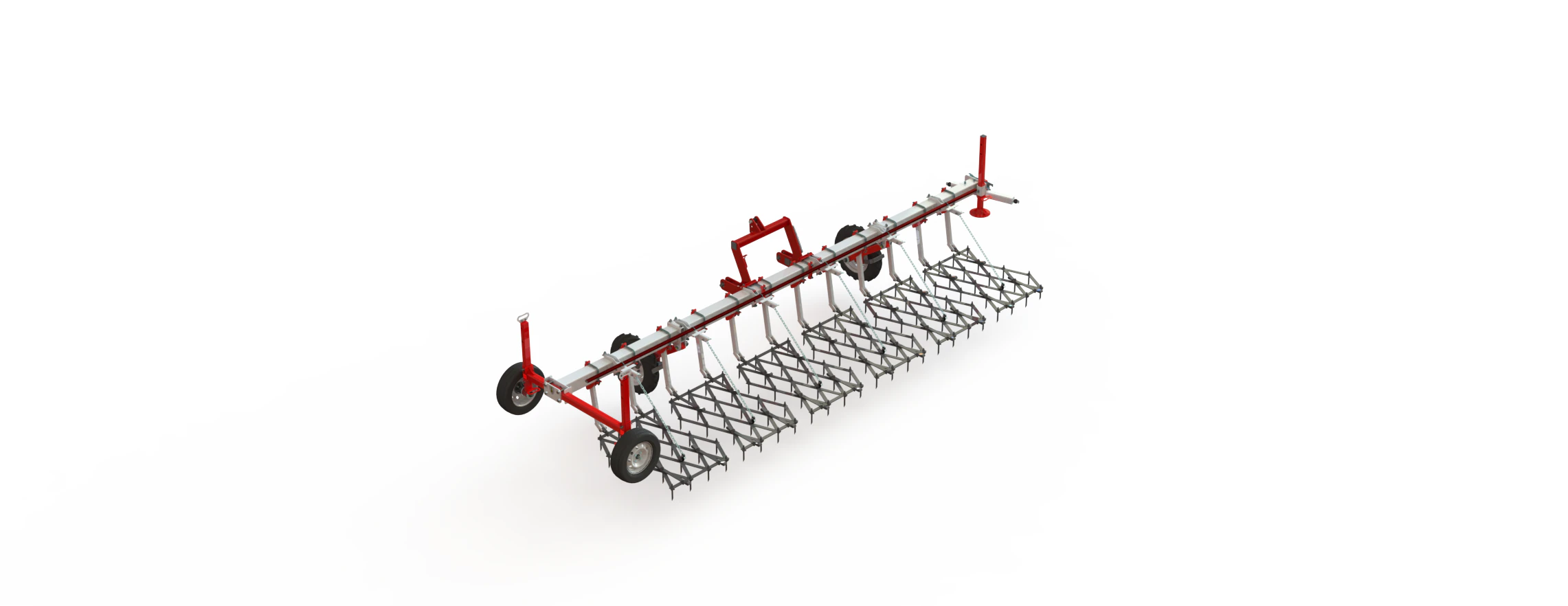 WG 0012 - 5 monteli ağır dişli tırmıktan oluşan eksiksiz &uuml;r&uuml;n yelpazesi 3D Model .c4d .max .obj .3ds .fbx .stl .blend 