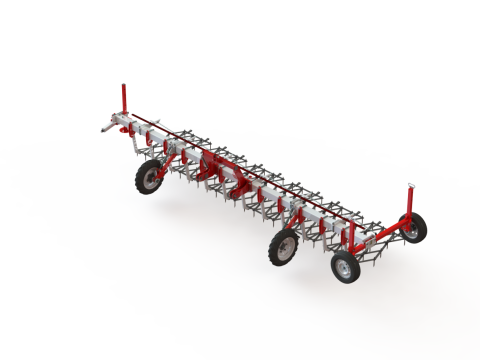 WG 0012 - Gamma completa di erpici portati a 5 denti pesanti Modello 3D