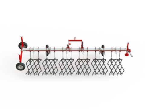 WG 0012 - Gamma completa di erpici portati a 5 denti pesanti Modello 3D