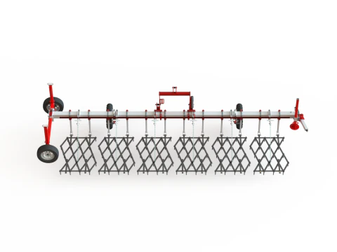 WG 0012 - 5 monteli ağır dişli tırmıktan oluşan eksiksiz &uuml;r&uuml;n yelpazesi 3D Model