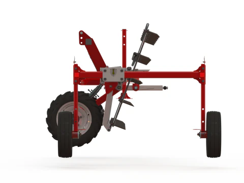 WG 0012 - 5 monteli ağır dişli tırmıktan oluşan eksiksiz &uuml;r&uuml;n yelpazesi 3D Model
