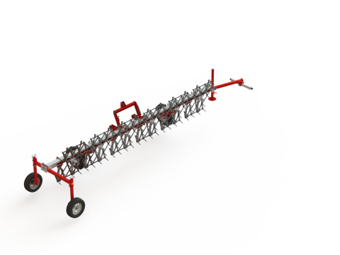 WG 0012 - Gamma completa di erpici portati a 5 denti pesanti Modello 3D