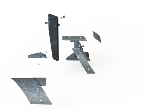 WG 0006 - Полный ассортимент трехскоростных комбинированных плугов 3D Модель