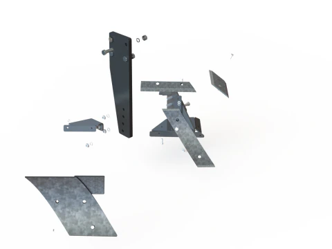 WG 0006 - Complete range of 3 high speed combination plow 3D Model