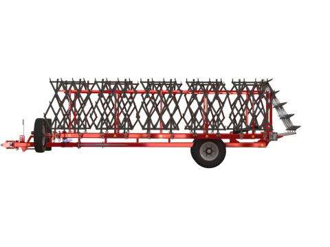 WG 0012 - Complete range of 4 semi-mounted heavy toothed harrows 3D Model