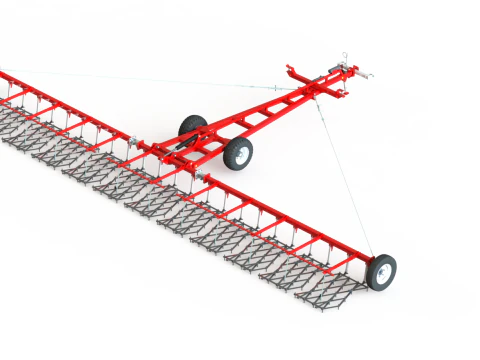 WG 0012 - Complete range of 4 semi-mounted heavy toothed harrows 3D Model