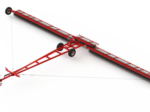 WG 0003 - Semi-mounted rotary harrow 18m 3D Model