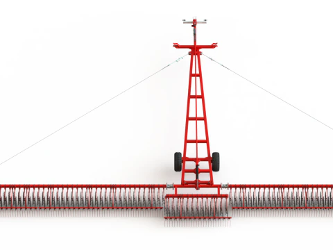 WG 0003 - Semi-mounted rotary harrow 18m 3D Model