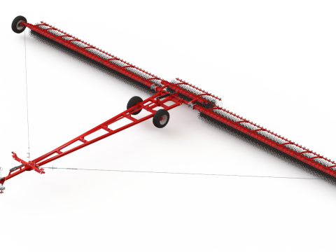 WG 0003 - 3 セミマウントロータリーハローの全製品ラインナップ 3Dモデル