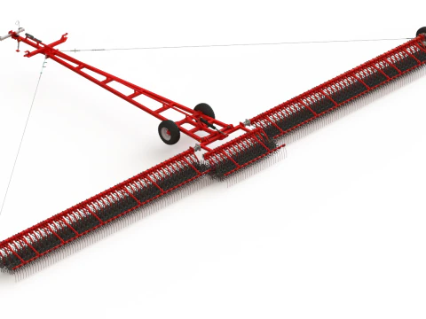 WG 0003 - Gamma completa di 3 erpici rotanti semiportati Modello 3D