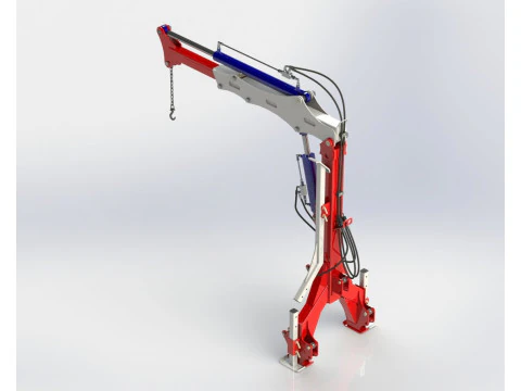 WG 0004 - Mounted crane 1000 kg 3D Model