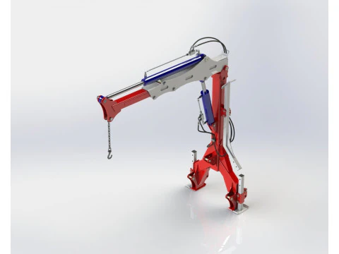 WG 0004 - Mounted crane 1000 kg 3D Model