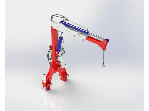 WG 0004 - Mounted crane 1000 kg 3D Model