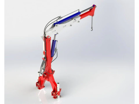 WG 0004 - Mounted crane 1000 kg 3D Model