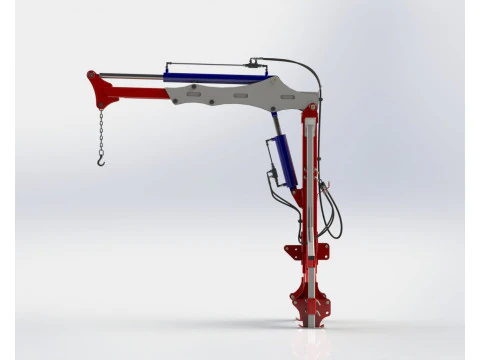 WG 0004 - Mounted crane 1000 kg 3D Model