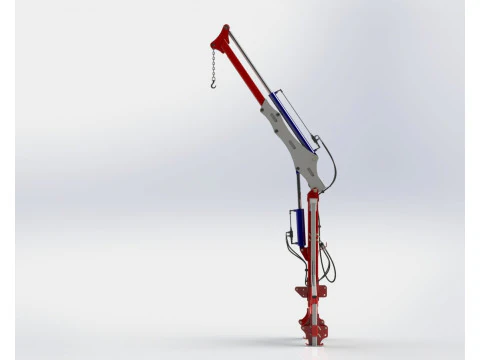 WG 0004 - Mounted crane 1000 kg 3D Model