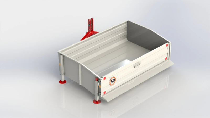 WG 0023 - Cassone ribaltabile meccanico Modello 3D .c4d .max .obj .3ds .fbx .stl .blend 