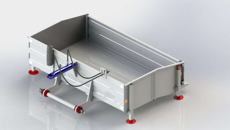 WG 0023 - Hydraulic dump box 3D Model .c4d .max .obj .3ds .fbx .stl .blend 