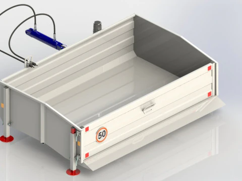 WG 0023 - Hydraulic dump box 3D Model