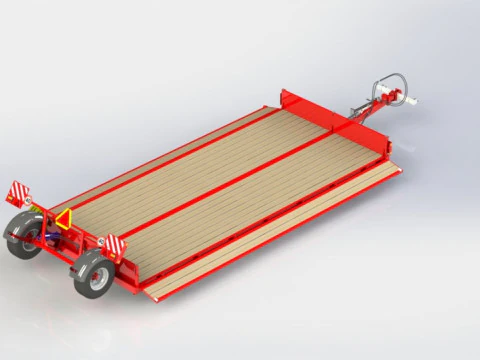 WG 0027 - Low bed trailer 3D Model