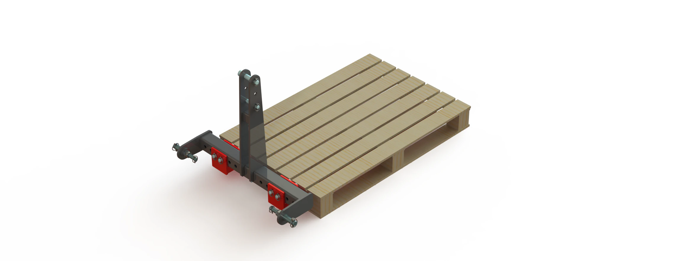 WG 1029 - Mounted pallet fork 3D Model .c4d .max .obj .3ds .fbx .stl .blend