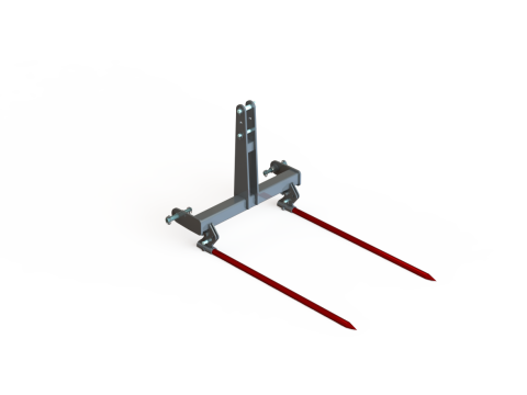 WG 1028 - Bale forks 3D Model
