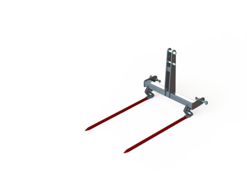 WG 1028 - Bale forks 3D Model