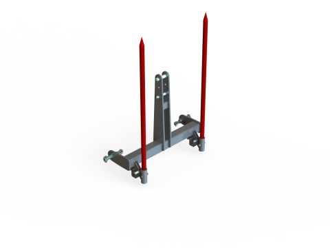 WG 1028 - Bale forks 3D Model