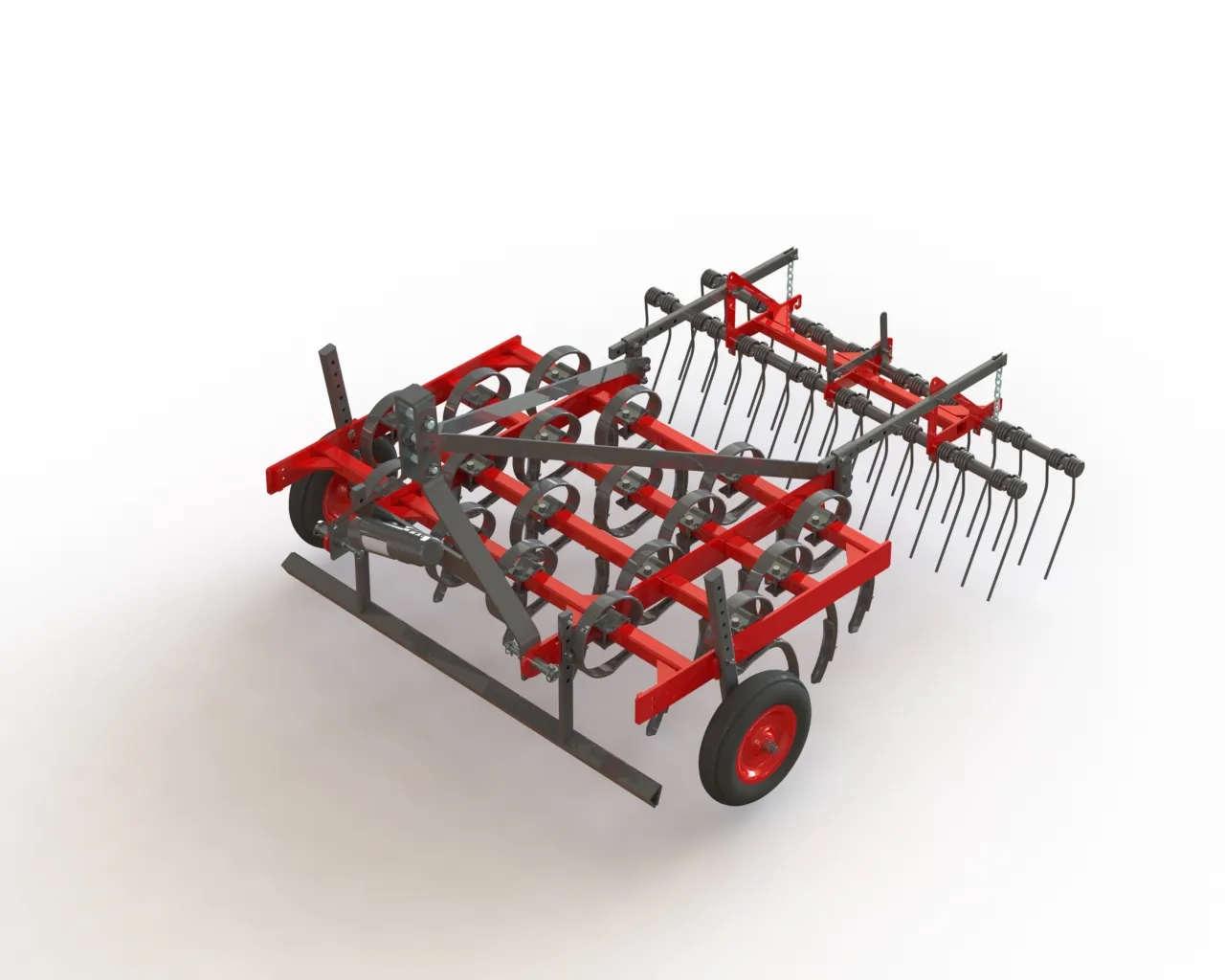 WG 1002 - Vibrocultivator 150 3D Model .c4d .max .obj .3ds .fbx .stl .blend 