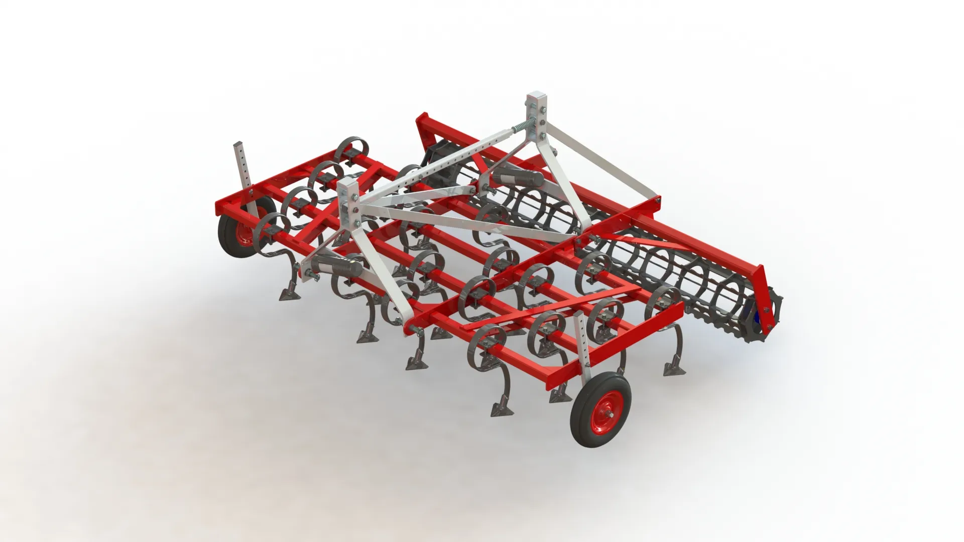 WG 1001-250 - Field Cultivator 3D Model .c4d .max .obj .3ds .fbx .stl .blend 