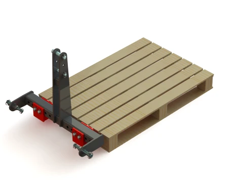 WG 1029 - STL Mounted pallet fork 3D Model