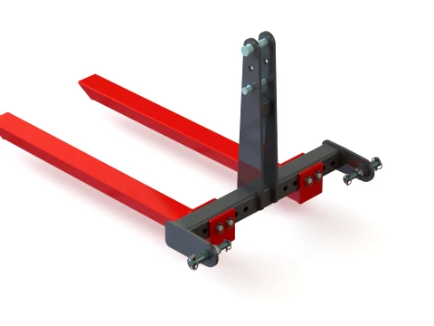 WG 1029 - STL Mounted pallet fork 3D Model