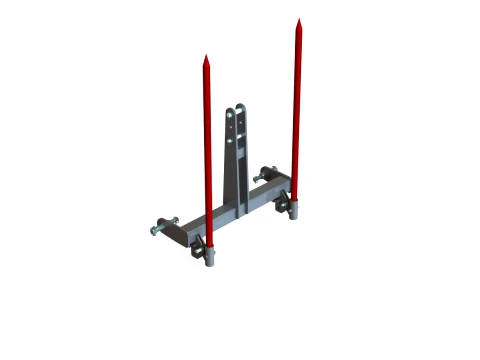 WG 1028 - STL Bale forks 3D Model
