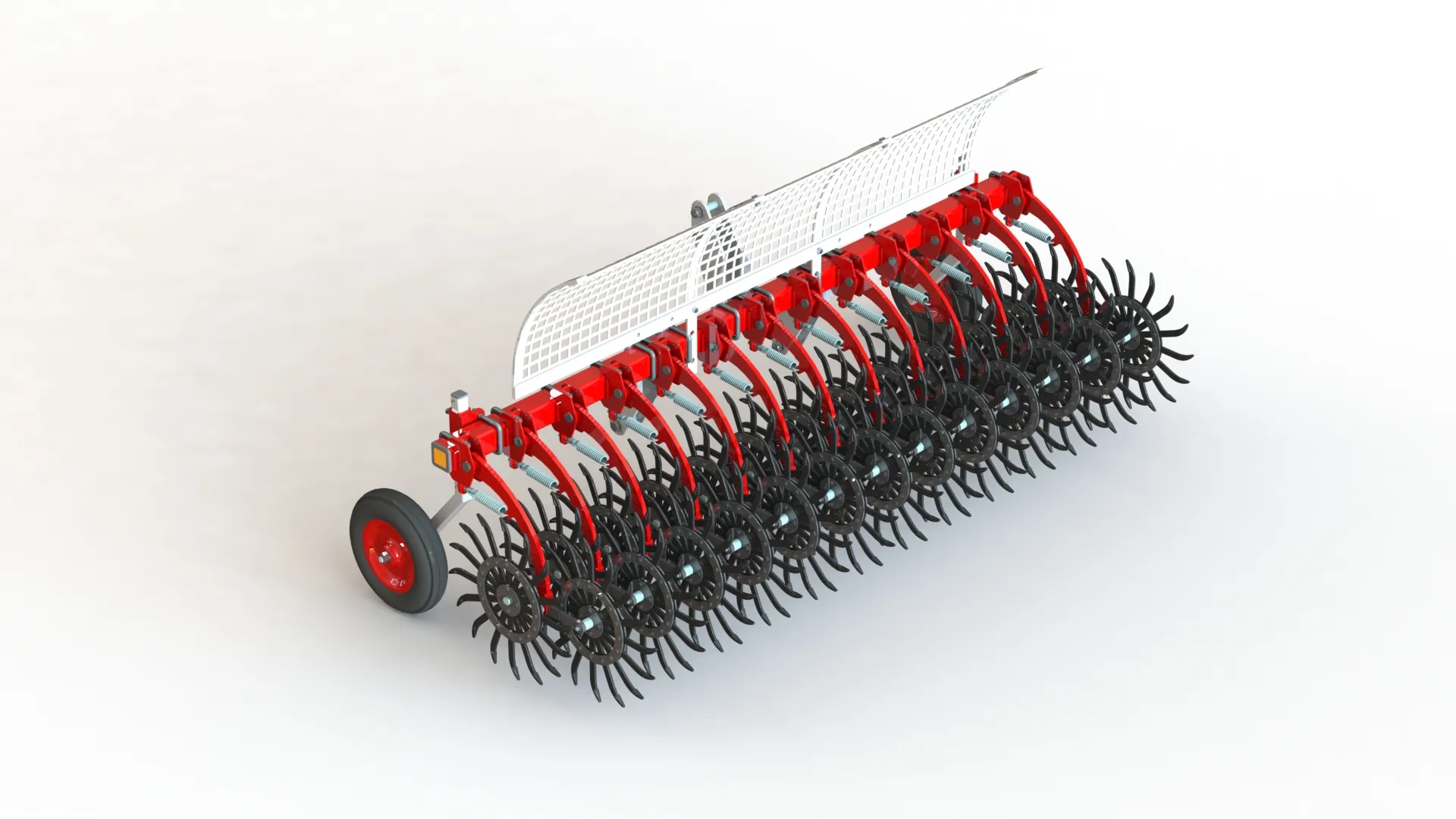 WG 1004 - Eco Rotary Harrow 3D Model .c4d .max .obj .3ds .fbx .stl .blend 