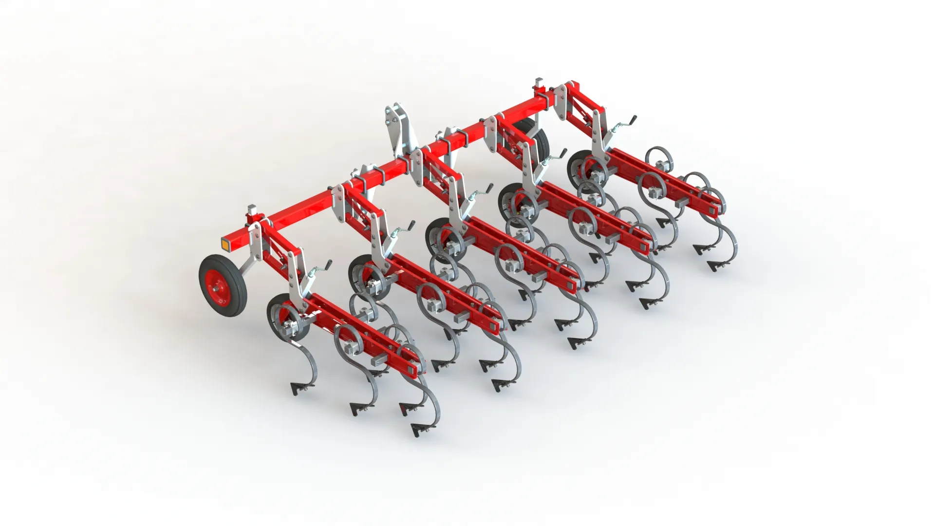 WG 1003 - Row crop cultivator 3D Model .c4d .max .obj .3ds .fbx .stl .blend 