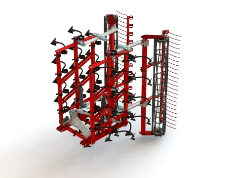 WG 0005-600MH - Field cultivator 3D Model