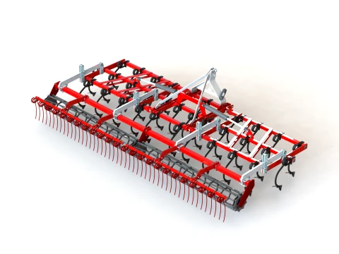 WG 0005-600MH - Field cultivator 3D Model