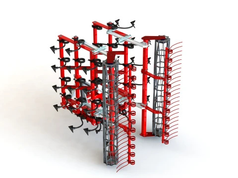 WG 0005-600MH - Field cultivator 3D Model