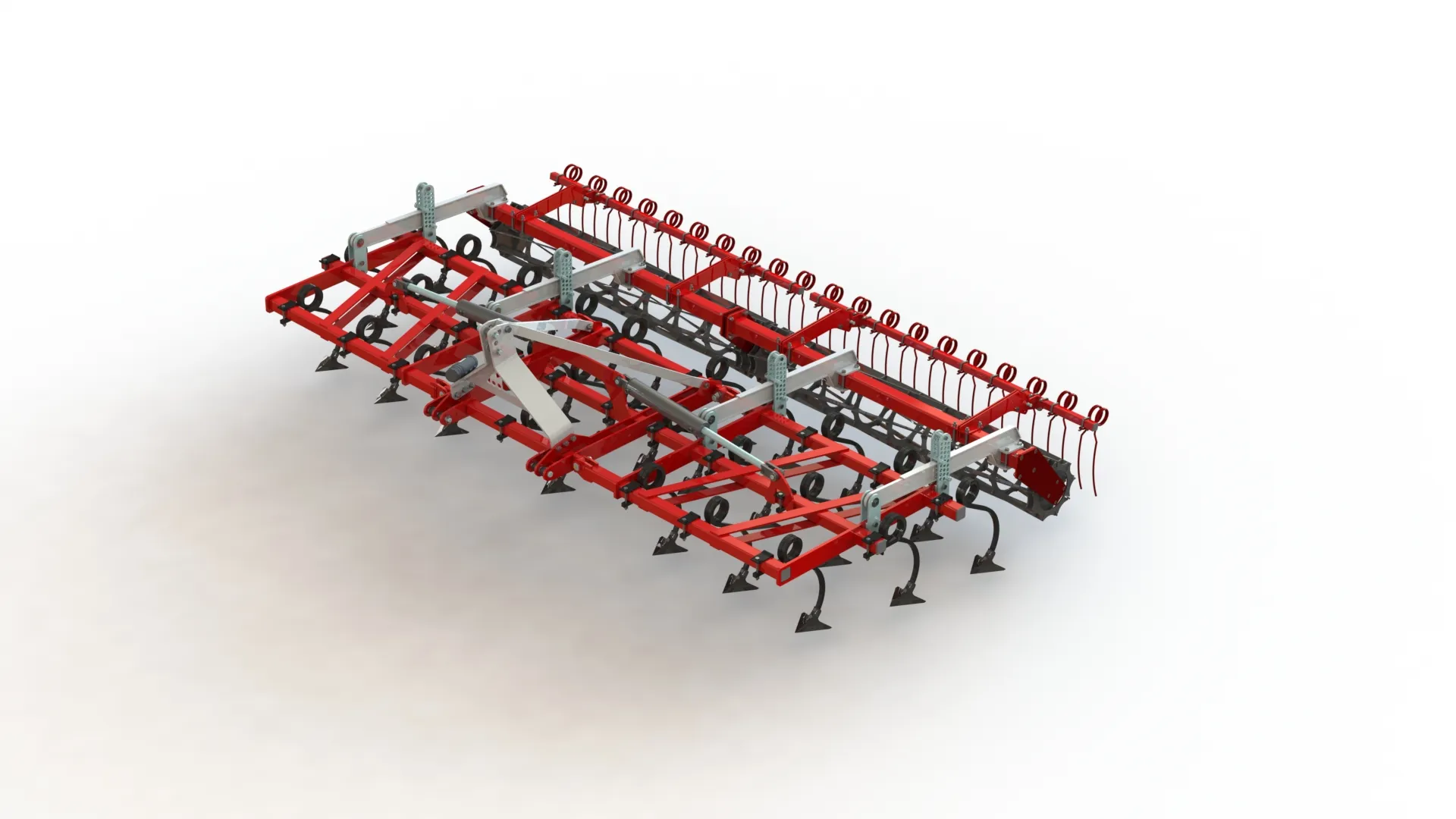 WG 0005-500MH - Field cultivator 3D Model .c4d .max .obj .3ds .fbx .stl .blend 