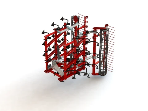 WG 0005-500MH - Field cultivator 3D Model
