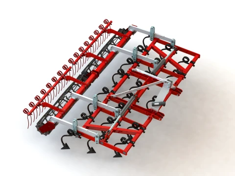WG 0005-400MH - Field cultivator 3D Model