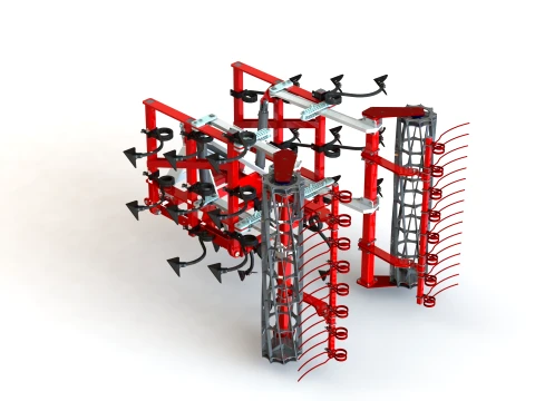 WG 0005-400MH - Field cultivator 3D Model