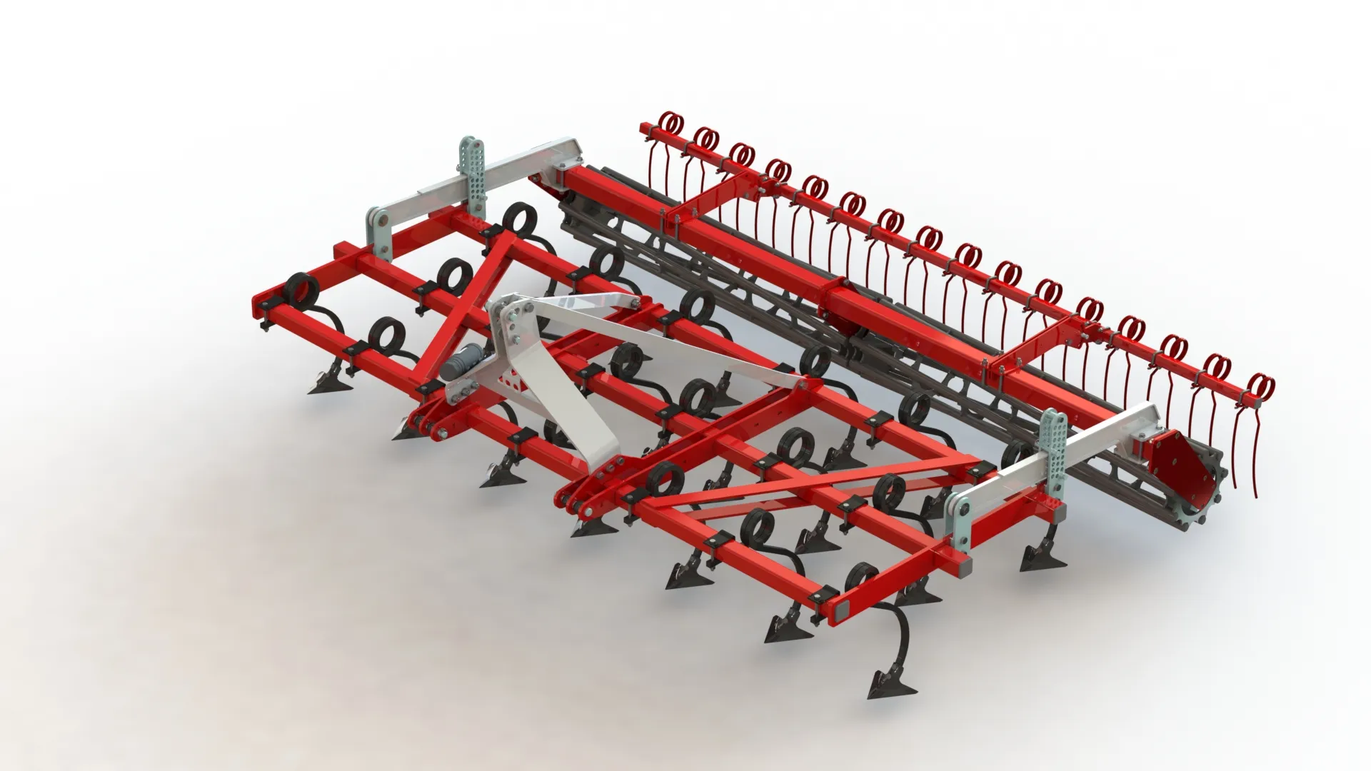 WG 0005-400MF - Field cultivator 3D Model .c4d .max .obj .3ds .fbx .stl .blend
