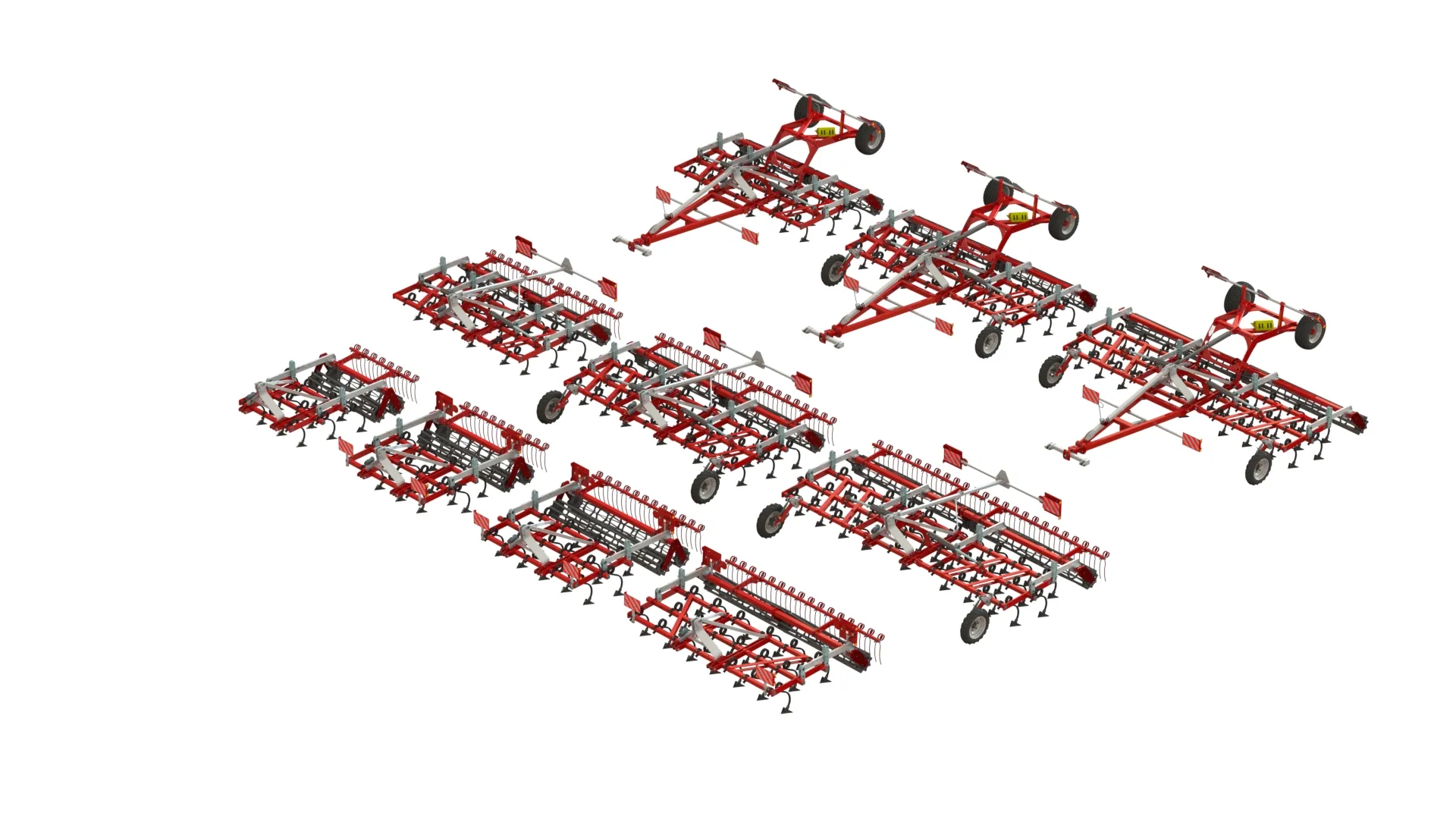 WG 0005 - Field cultivator 3D Model .c4d .max .obj .3ds .fbx .stl .blend 