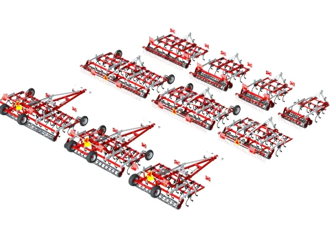 WG 0005 - Field cultivator 3D Model