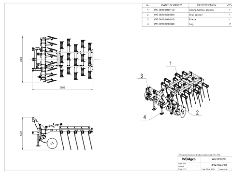 WG 0010-200 - residue manager 3D Model