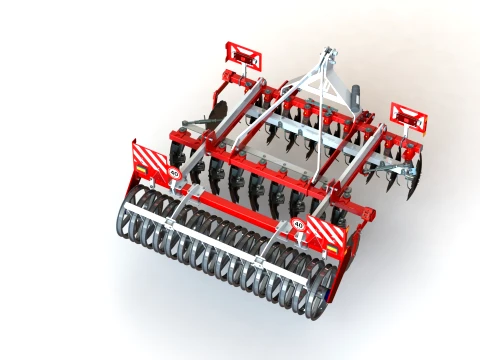 WG 0016-250 - Disc harrow 3D Model