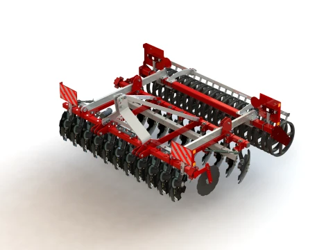 WG 0016 - Disc harrow 3D Model