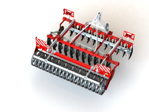 WG 0016 - Disc harrow 3D Model